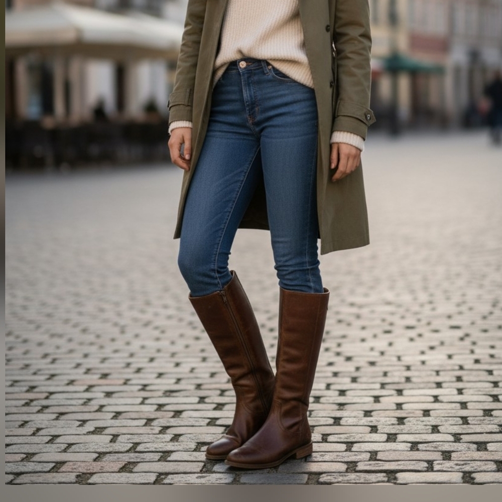 FRYE AND CO. Brown Heeled Boots